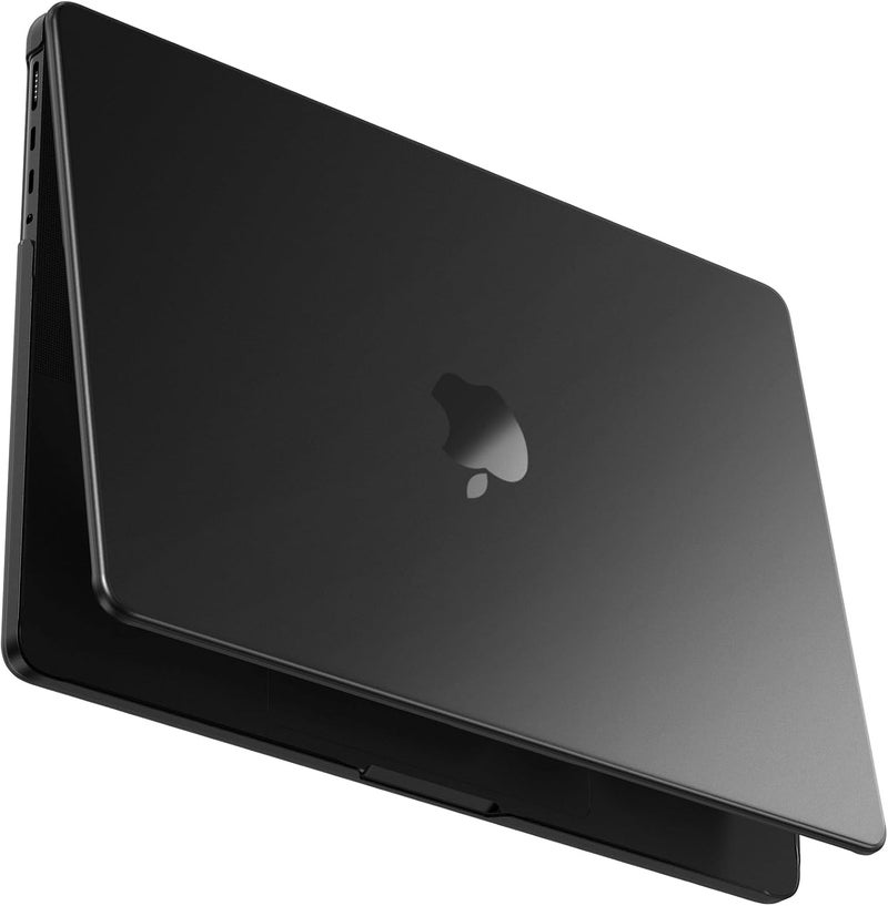 BlueSwan Matte Case for MacBook Pro 14 M5 2026 2025-2021 M4 M3 M2 M1 Pro/Max, Compatible A3434 A3401 A3112 A2992 A2918 A2779 A2442, Hard Shell Protective Cover, Space Black Clear - Image 1